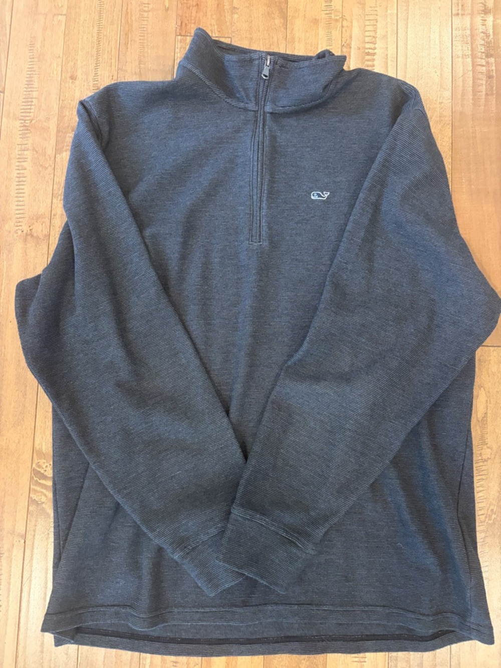 Vineyard Vines Men's Charcoal Gray/ Black XL Half-Zip Pullover Sweater